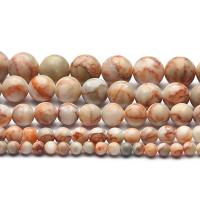 Single Gemstone Beads, Network Stone, Round, polished, DIY 