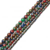 Single Gemstone Beads, Cloisonne Stone, Round, polished, DIY 