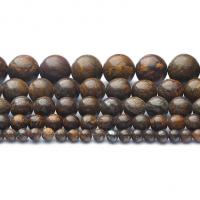 Bronzite Stone Beads, Round, polished, DIY 