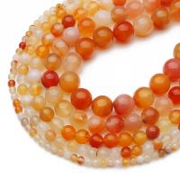 Achat Perlen, Rosa Achat, rund, poliert, DIY & verschiedene Größen vorhanden, verkauft von Strang