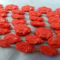 granos de coral natural talladas, pulsando, Bricolaje & diverso tamaño para la opción, más colores para la opción, 14PCs/Sarta, Vendido por Sarta