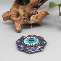 Zinc Alloy Incense Seat, plated, for home and office & durable 100mm 