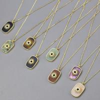 Gemstone Necklaces, Brass, with Natural Stone, plated, fashion jewelry & Unisex 1.55*2.6cmuff0c45cm 