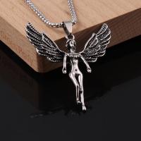 Zinc Alloy Sweater Chain Necklace, Angel, plated, Unisex Approx 25.5 Inch 