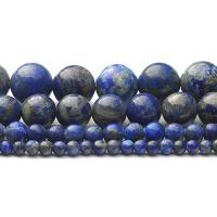 Natural Lapis Lazuli Beads, Round, polished, DIY lapis lazuli [