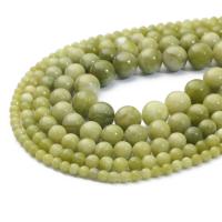 Südliche Jade Perle, rund, poliert, DIY & verschiedene Größen vorhanden, grün, verkauft von Strang