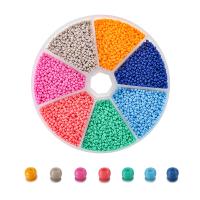 Opaque Rainbow Glass Seed Beads, Round, DIY 