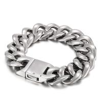 Titanium Steel Bracelet & Bangle, polished, for man 