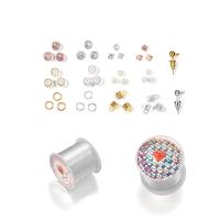 DIY Jewelry Finding Kit, Glass, with Plastic, plated 