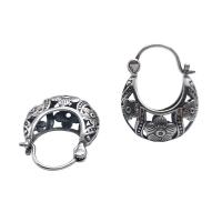 Sterling Silber Tropfen Ohrring, 925er Sterling Silber, Modeschmuck & für Frau & hohl, Silberfarbe, 17x9x22mm, verkauft von Paar