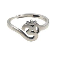 925 Sterling Silver Open Finger Ring, fashion jewelry & for woman, silver color 