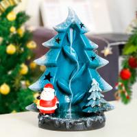 Incense Smoke Flow Backflow Holder Ceramic Incense Burner, Porcelain, Christmas Tree, plated, for home and office & durable 