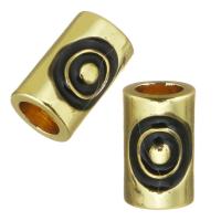 Brass Tube Beads, fashion jewelry & for woman, gold Approx 4mm 