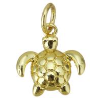 Brass Jewelry Pendants, Turtle, fashion jewelry, gold Approx 3.5mm 