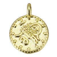 Brass Jewelry Pendants, fashion jewelry, gold Approx 3mm 