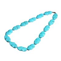 Turquoise Jewelry Necklace, Synthetic Turquoise, polished, blue 0c cm 