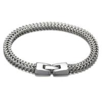 Titan Edelstahl Armband / Armreif, Titanstahl, Silberfarbe, 6mm, Länge:21 cm, verkauft von PC
