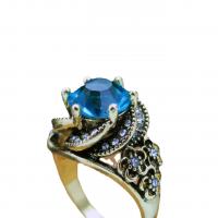 Anillo de dedo de aleación de Zinc, chapado, con diamantes de imitación, color mixto, Vendido por UD