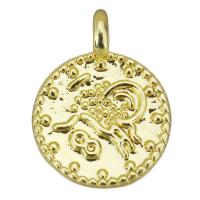 Brass Jewelry Pendants, fashion jewelry & for woman, gold Approx 2.5mm 