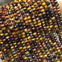 Tiger Eye Beads, Abacus, polished, faceted Approx 38 cm 