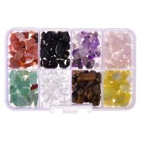 Gemstone Chips, Natural Stone, DIY, multi-colored, 10mm 