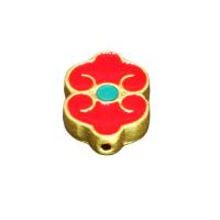 Cloisonne Beads, Zinc Alloy, with Cloisonne, high quality plated, enamel 