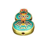 Cloisonne Beads, Zinc Alloy, with Cloisonne, high quality plated, enamel 