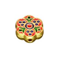 Cloisonne Beads, Zinc Alloy, with Cloisonne, high quality plated, enamel 12mm 