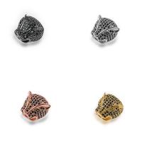 Zinc Alloy Jewelry Beads, plated, micro pave cubic zirconia 