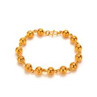 Brass Bracelets, gold color plated, for woman, 8mm Approx 7.08 Inch 