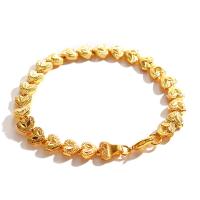 Brass Bracelets, gold color plated, for woman, 8mm Approx 7.87 Inch 