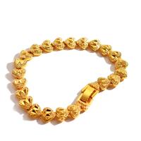 Brass Bracelets, gold color plated, for woman, 8mm Approx 7.48 Inch 