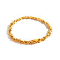 Brass Bracelets, gold color plated, for woman, 6mm Approx 7.48 Inch 