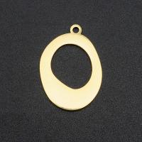 Stainless Steel Pendants, gold color plated, Approx 