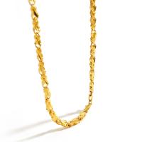 Collar de latón hecho a mano, metal, chapado en color dorado, para mujer, longitud:aproximado 17.71 Inch, Vendido por Sarta