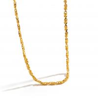 Collar en Cadena de Latón, metal, chapado en color dorado, para mujer, longitud:aproximado 23.62 Inch, Vendido por Sarta