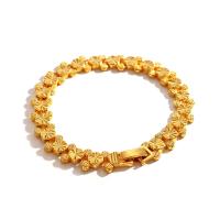 Brass Bracelets, gold color plated, for woman, 9mm Approx 7.48 Inch 