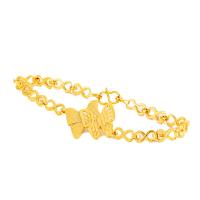 Brass Bracelets, gold color plated, for woman Approx 7.09 Inch 