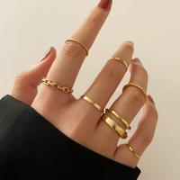 Zinc Alloy Ring Set, 7 pieces & fashion jewelry & for woman 