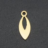 Stainless Steel Pendants, gold color plated, DIY, Approx 