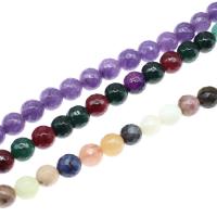 Gemischte Edelstein Perlen, rund, poliert, facettierte, keine, Länge:ca. 38 , verkauft von Strang