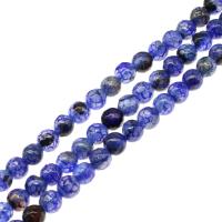 Gemischte Achat Perlen, Tibetan Achat, rund, poliert, facettierte, keine, Länge:ca. 38 cm, verkauft von Strang