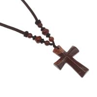 Gemstone Necklaces, Cross, polished Approx 32 cm 