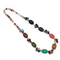 Gemstone Necklaces, irregular, polished Approx 23 cm 