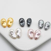 La Perla de Concha Natural, Shell Pearl, con perla, Tallado, más colores para la opción, 13x22mm, Vendido por UD