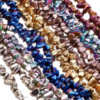 Perles hématite magnétique, Irrégulière, Placage, plus de couleurs à choisir cm, Vendu par PC