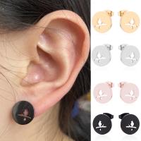 Stainless Steel Stud Earring, fashion jewelry & for woman 11mm 