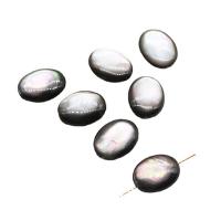 Black Shell Beads, plated black 