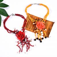 Natural Coral Necklace, for woman cm 