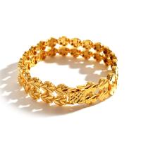 Brass Bracelet, gold color plated, for man, 16mm Approx 7.87 Inch 